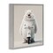 Stupell Industries Funny Bear with Scooter Framed Giclee Wall Art Design by RB